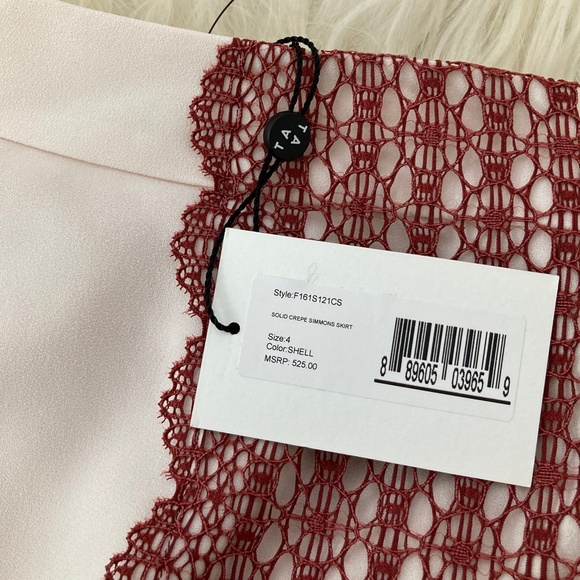 TANYA TAYLOR Crochet-Paneled Simmons Skirt - Picture 7 of 12